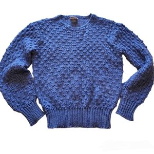Chelsea Place 90s Womens Blue Knit Sweater Size Medium